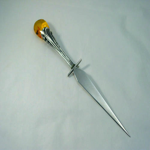Briefopener met Barnsteen